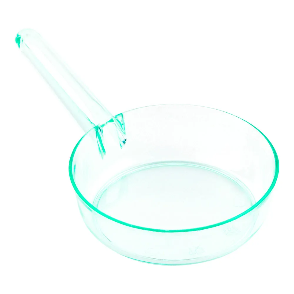 1 oz Round Seagreen Plastic Mini Sauce Pan - 3 1/4" x 2" x 1/2" - 100 count box