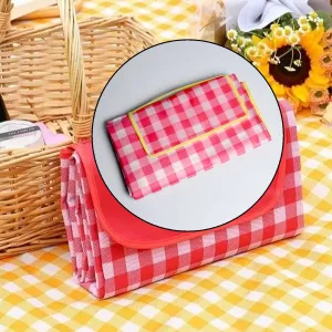 1098 Picnic Blanket Beach Mat Waterproof Blanket Foldable  Picnic, Beach, Camping (142cmx95cm)