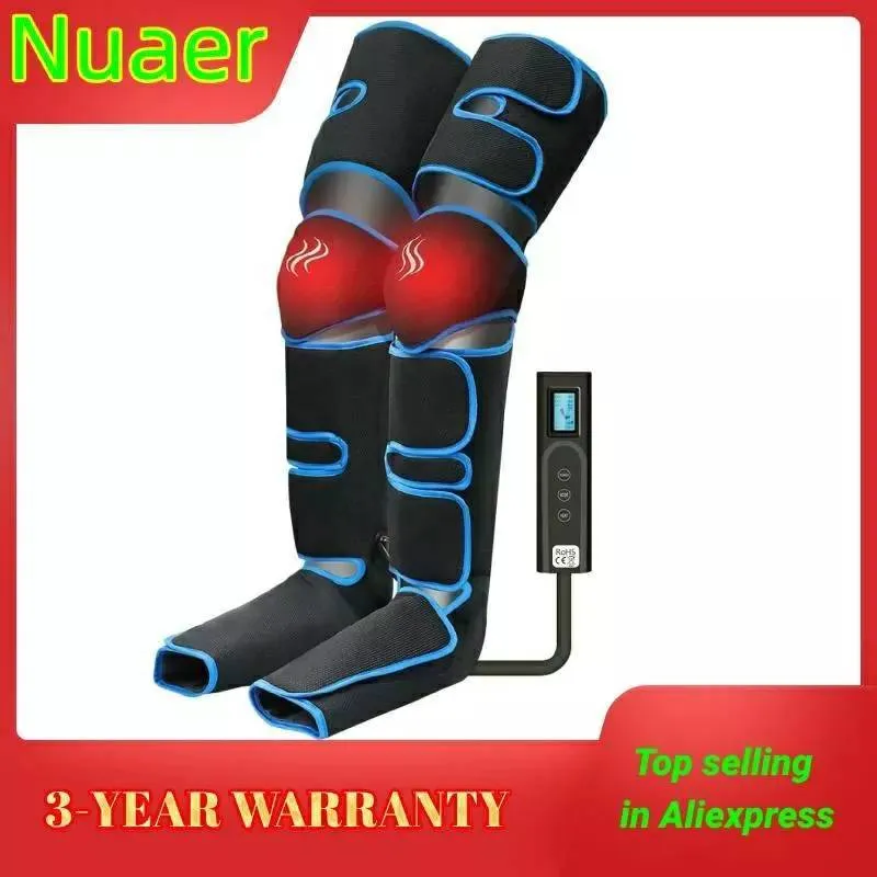 360° Foot air pressure leg massager for blood circulation, body massager, muscle relaxation, lymphatic drainage device