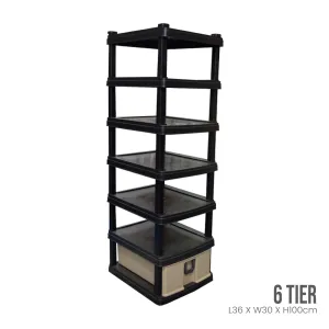 6 TIER SHOE RACK W/1 DRAWER (811-6)