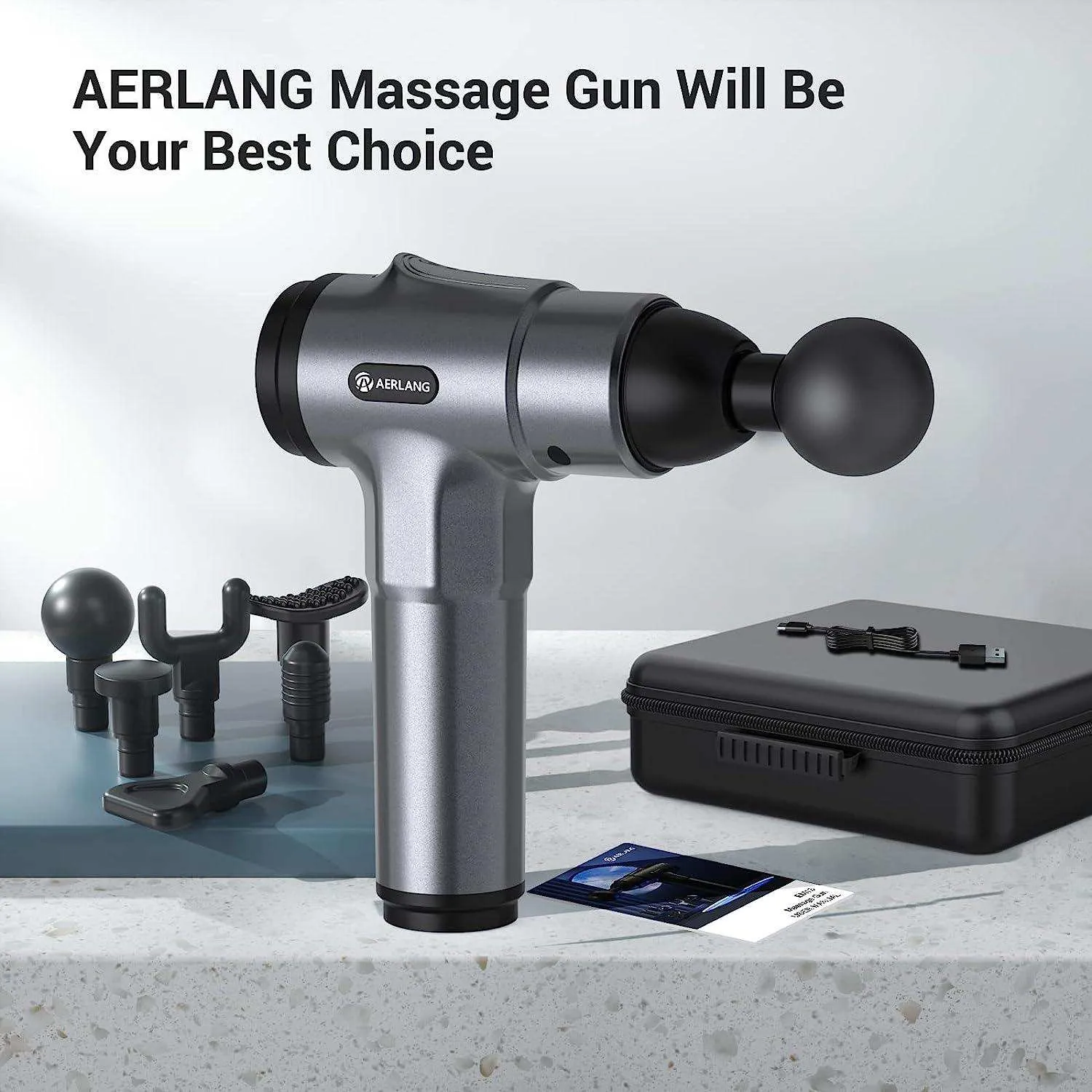 AERLANG Portable Handheld Percussion Massager Gun