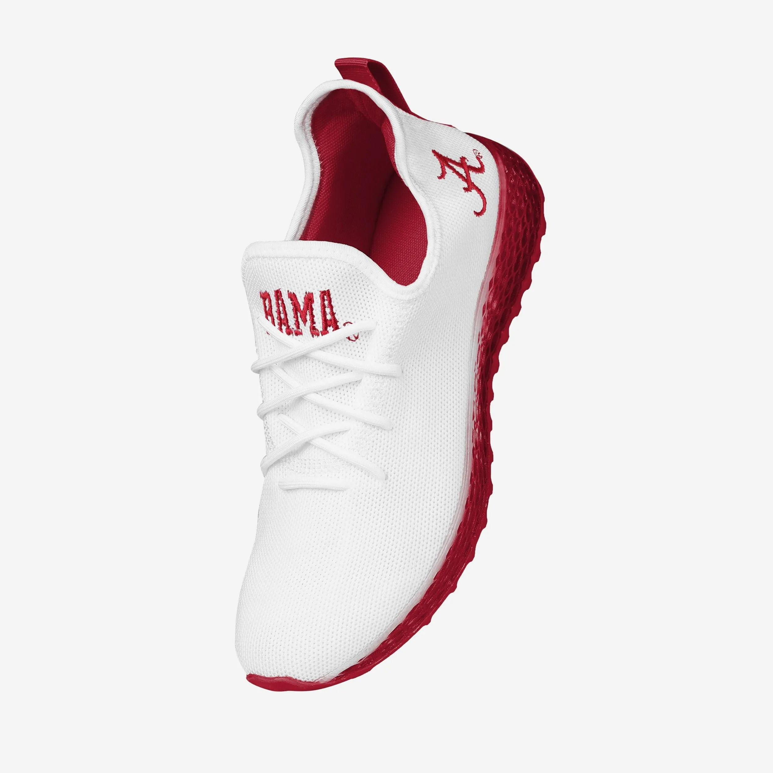 Alabama Crimson Tide Gradient Midsole White Sneakers
