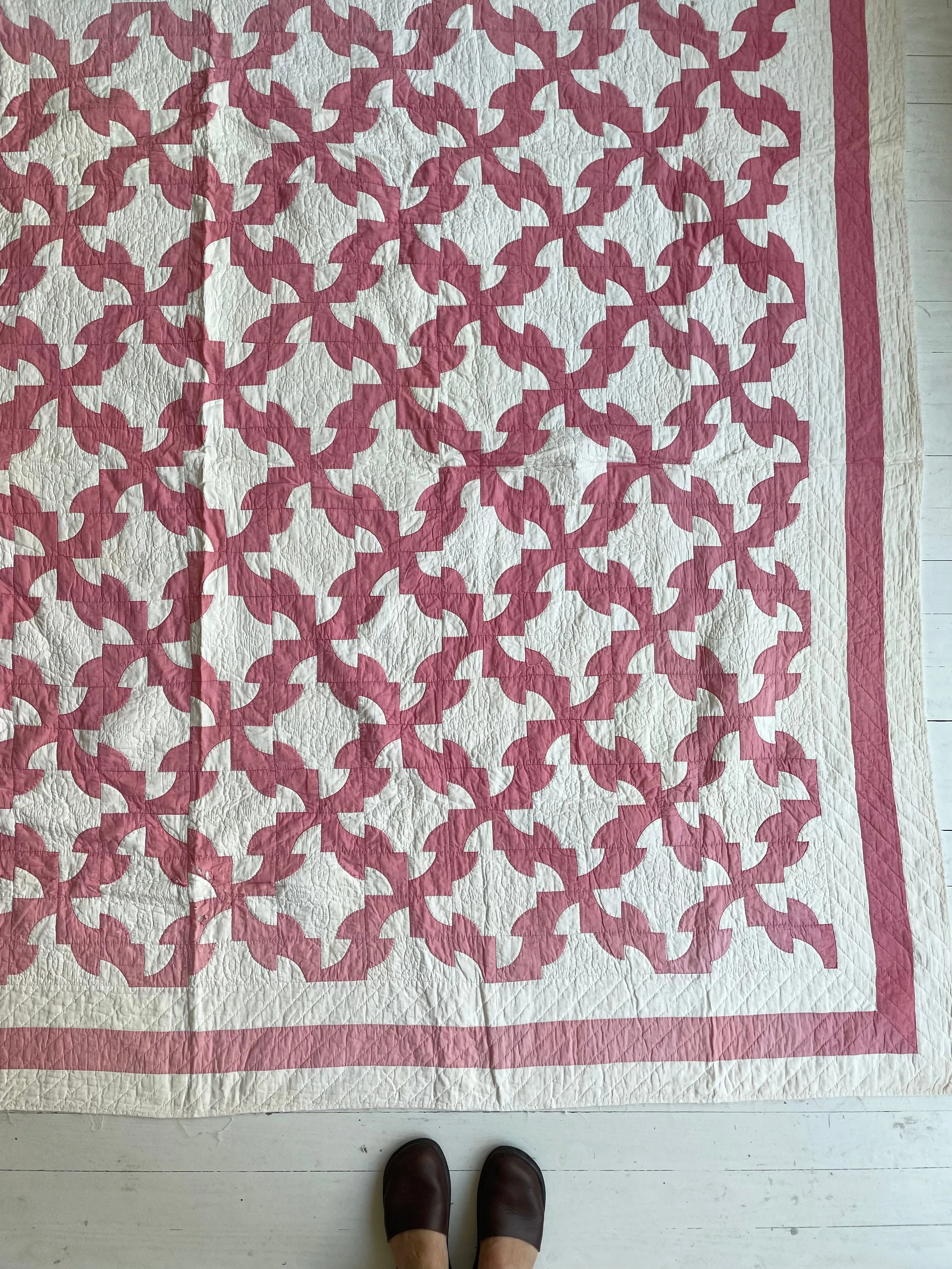 Antique Drunkard's Path Quilt