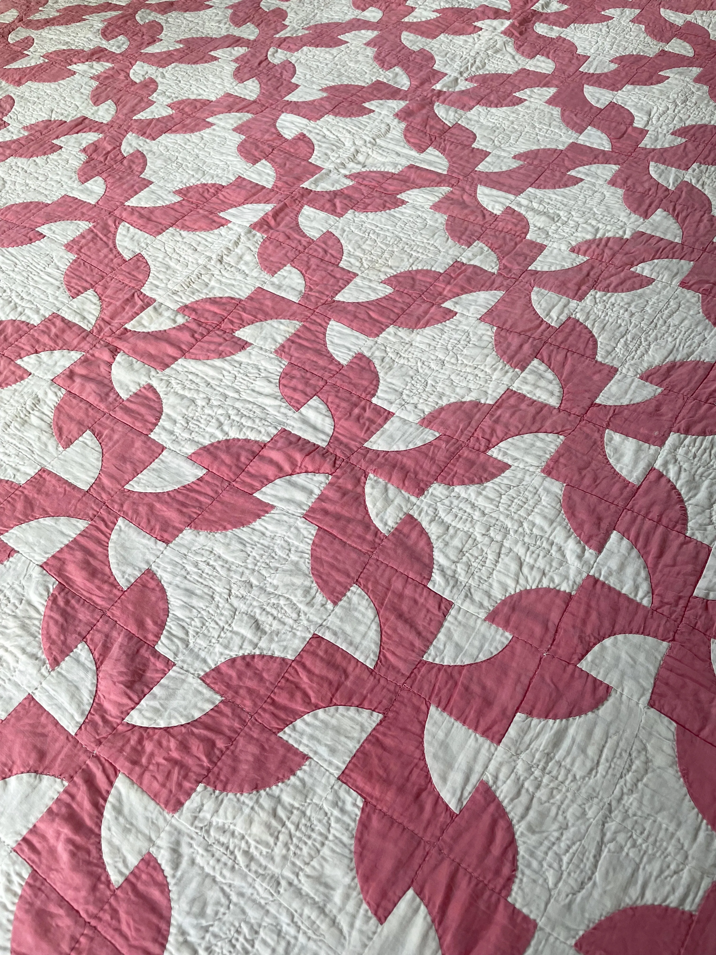 Antique Drunkard's Path Quilt