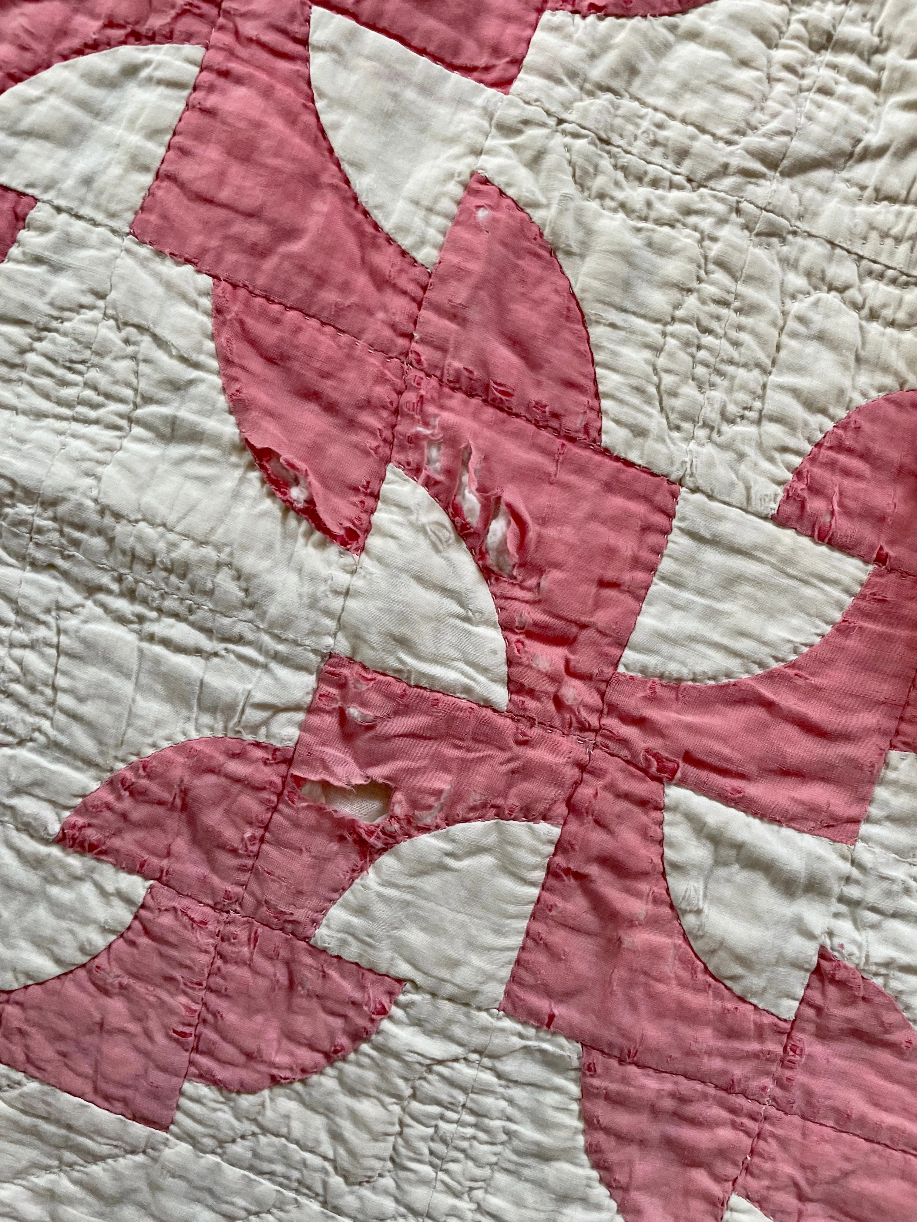Antique Drunkard's Path Quilt