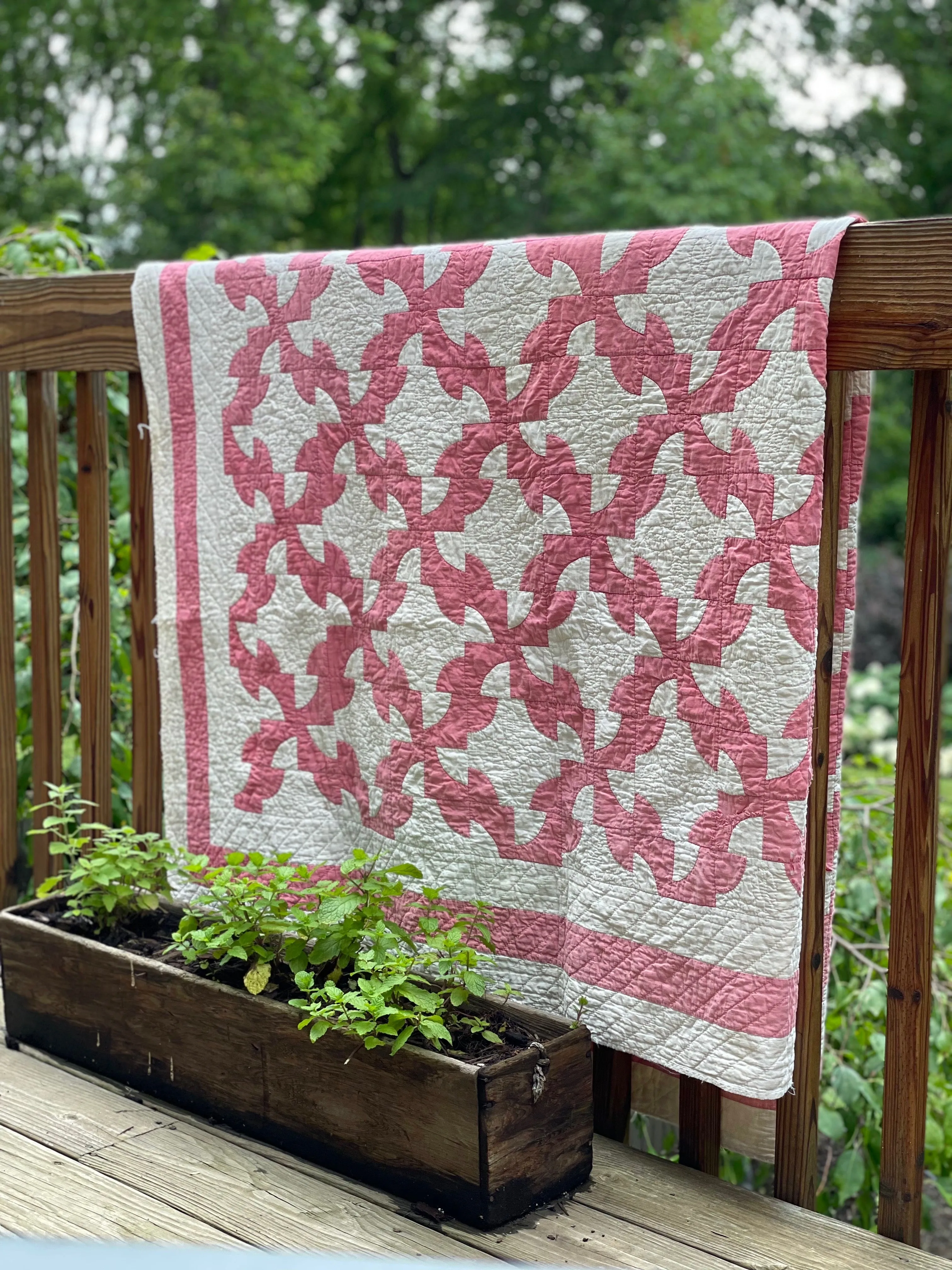 Antique Drunkard's Path Quilt