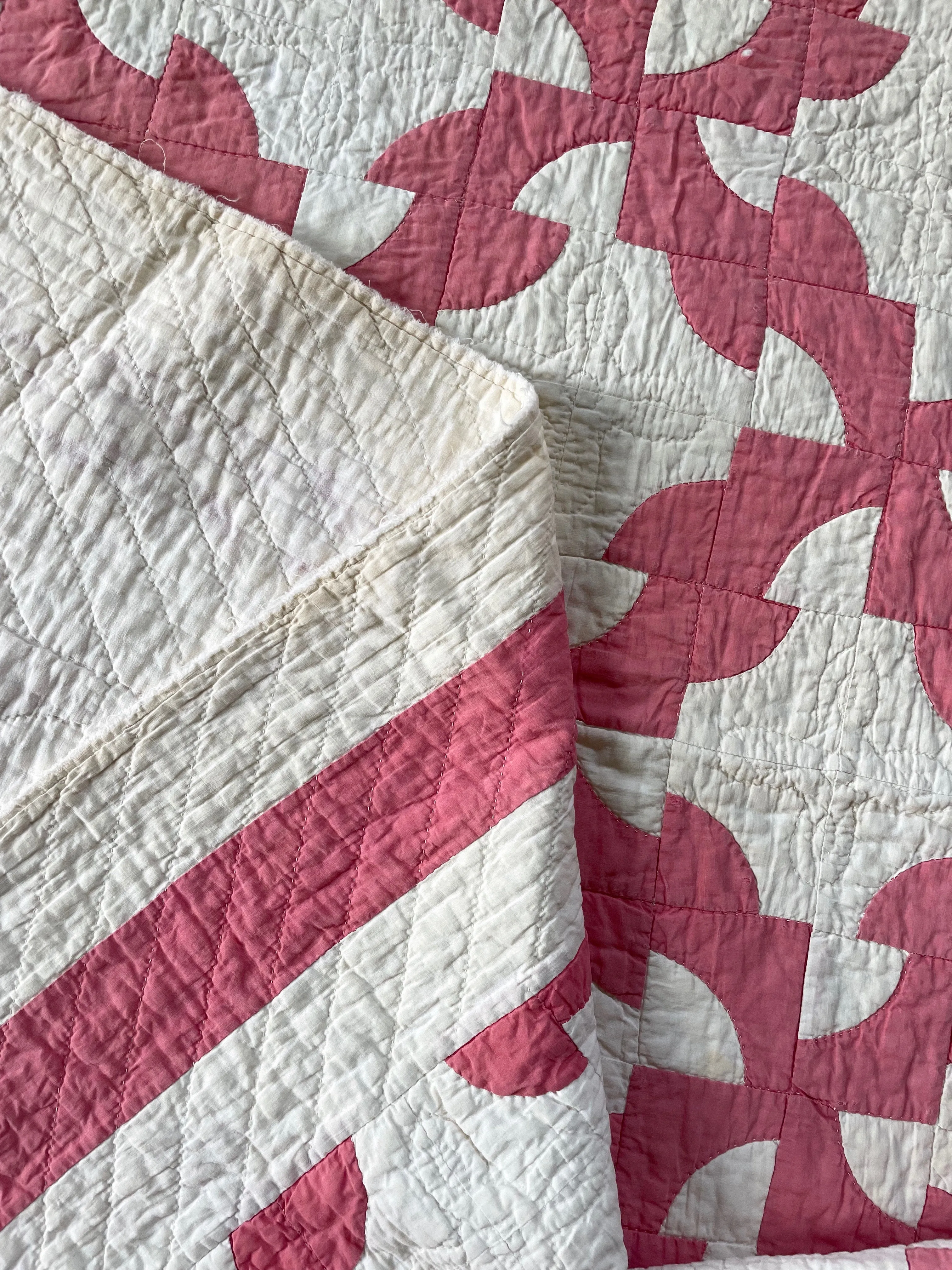 Antique Drunkard's Path Quilt
