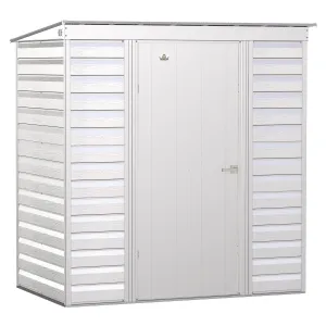 Arrow | Select Pent Roof Steel Storage Shed, 6x4 ft., Flute Grey