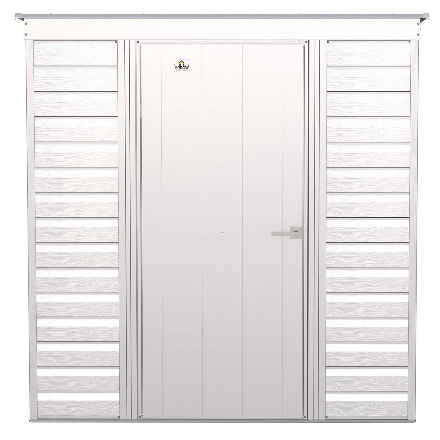 Arrow | Select Pent Roof Steel Storage Shed, 6x4 ft., Flute Grey