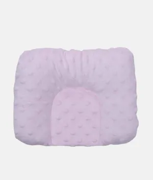 Baby Minky Dotted Head Pillow - Pink