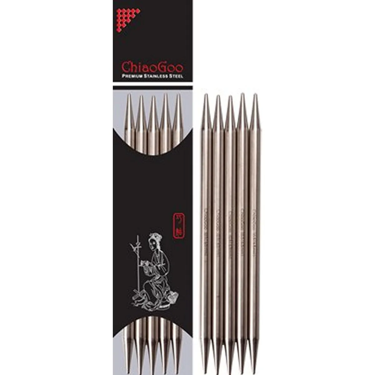 ChiaoGoo Double Pointed Needles - US 0 (2.0mm) - 8"
