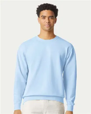 Comfort Colors Garment-Dyed Lightweight Fleece Crewneck Sweatshirt in Hydrangea, Small