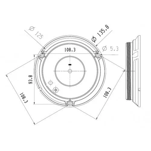 Compact LED Beacon / Three Point Screw Fix