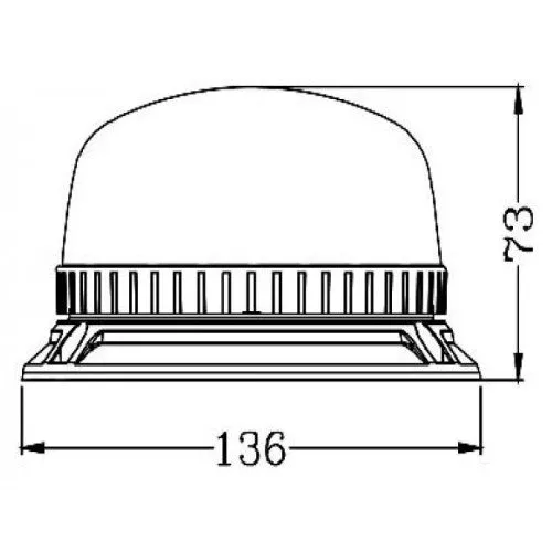 Compact LED Beacon / Three Point Screw Fix