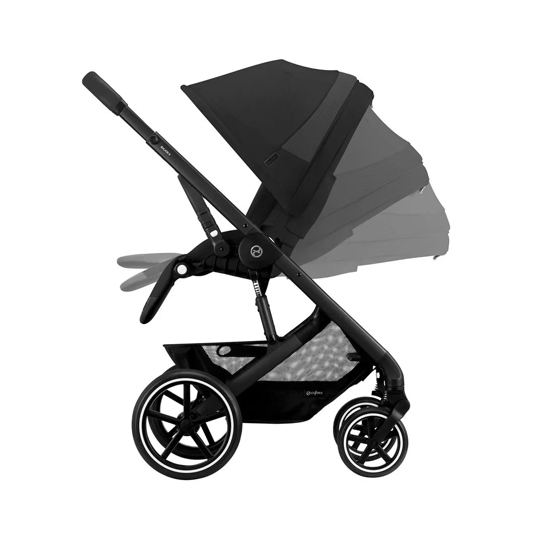CYBEX Balios S Lux Pushchair - Moon Black - Black