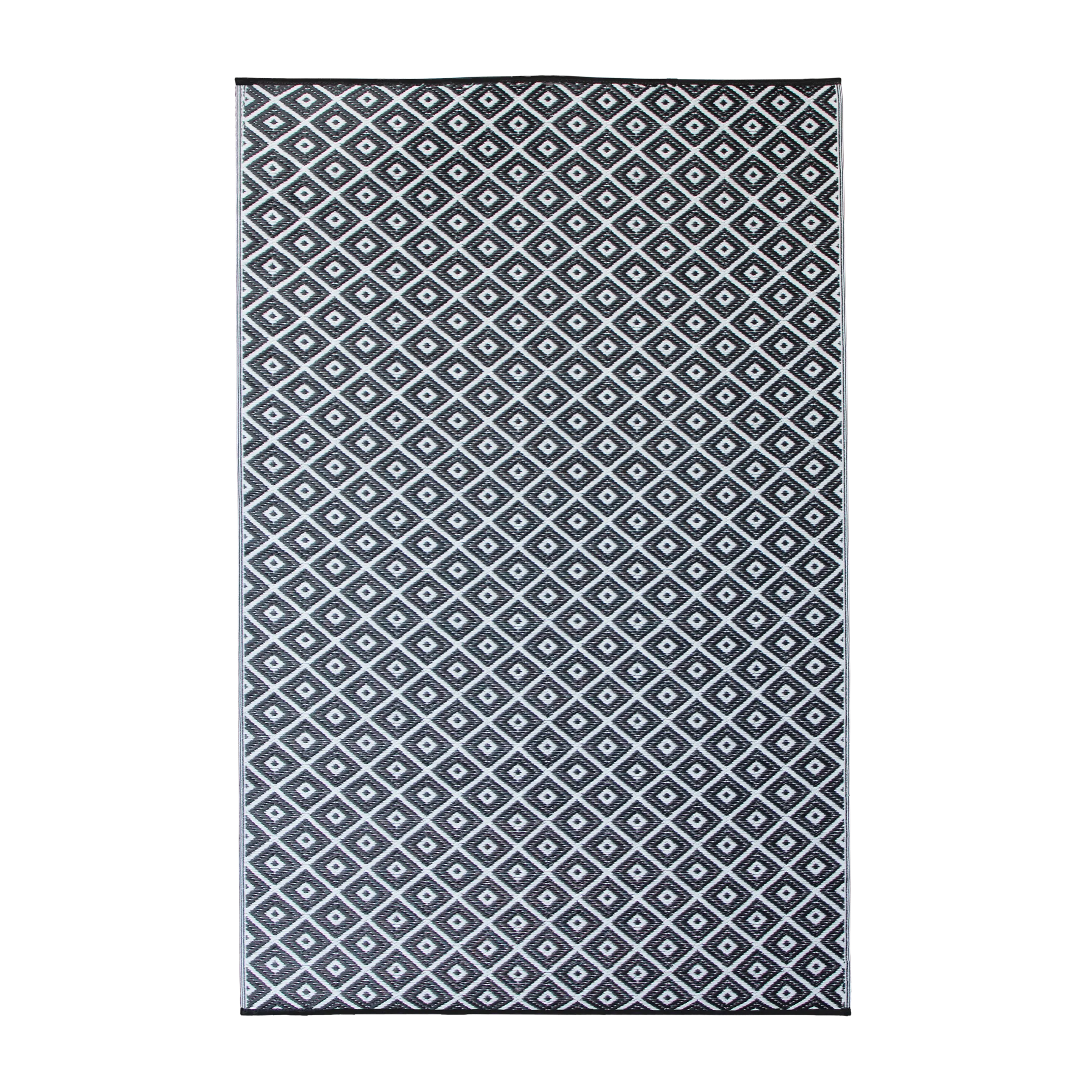Diamond Black Rug in PP - 180 x 270 cm