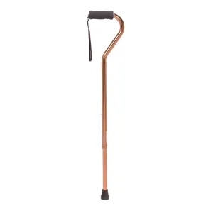 Drive Medical rtl10307 Foam Grip Offset Handle Walking Cane, Bronze