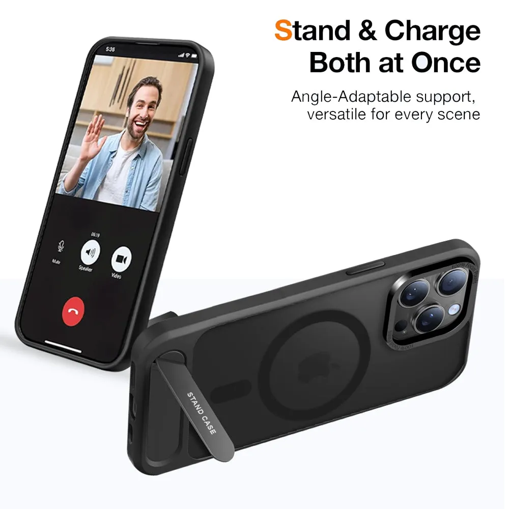Durable MagSafe Stand Case with Drop Protection For iPhone 13 Pro