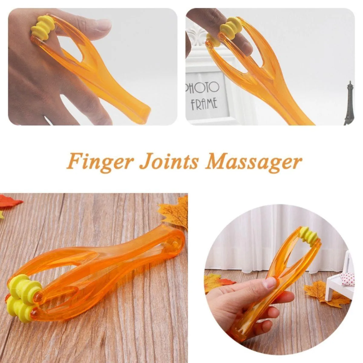 Finger Massager - Orange (Pack of 2)