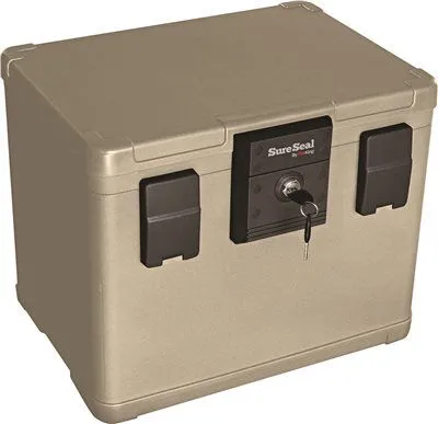 Fire And Waterproof Chest 16W X 12-1/2D X 13H Taupe