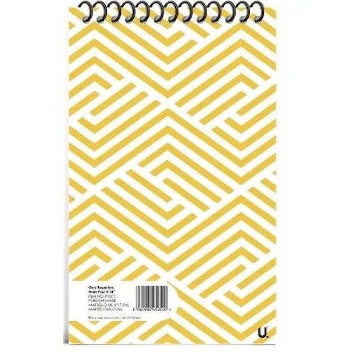 Geo Reporters Notepad - 5"x8" Assorted Compact Size Lined Pages Writing