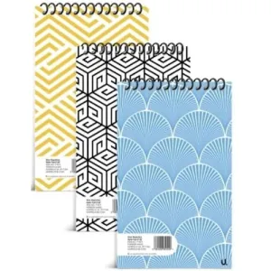 Geo Reporters Notepad - 5"x8" Assorted Compact Size Lined Pages Writing