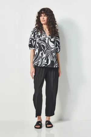 Glide - Clara Top - Black Print