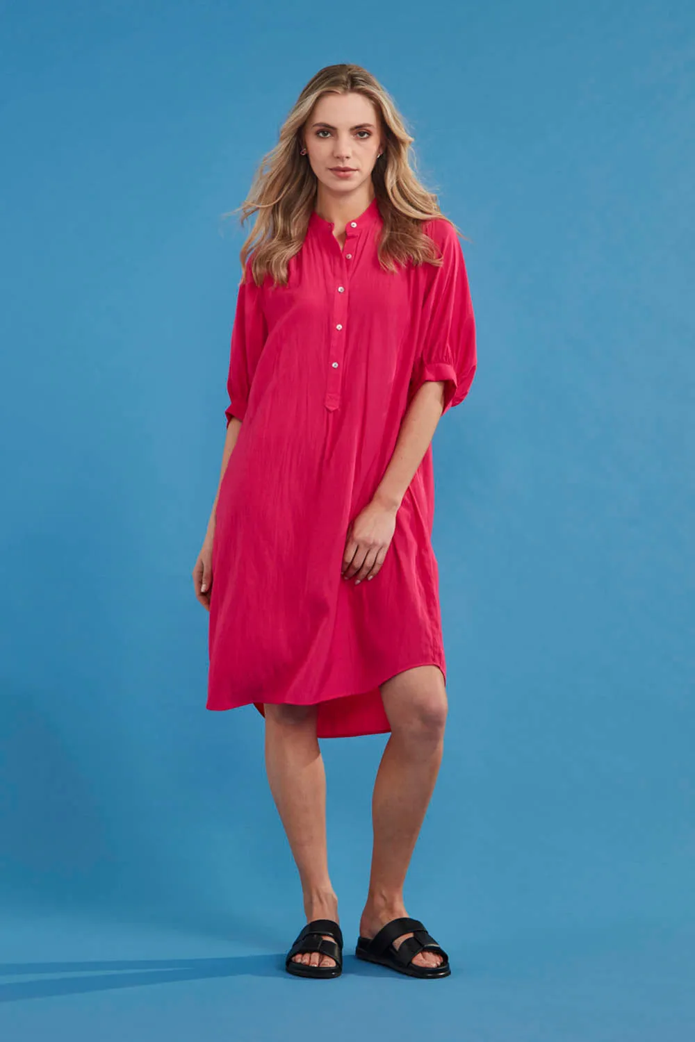 Glide - Strike Dress - Fuchsia