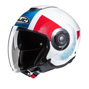 HJC I40N Pyle MC21 White Blue Red Jet Motorbike Helmet