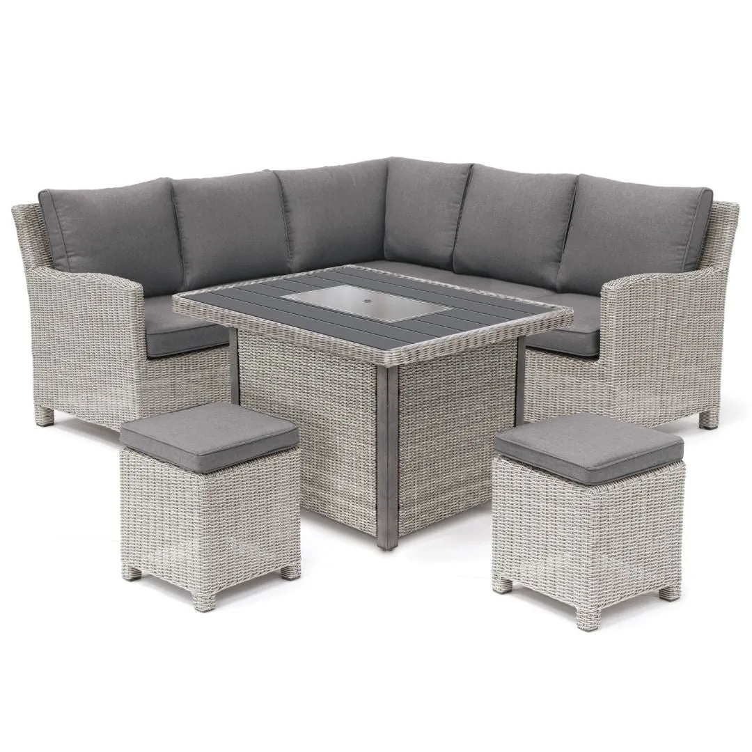 Kettler Palma Mini Corner Set with Firepit Table