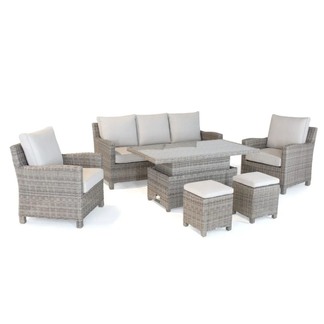 Kettler Palma Sofa Set High/Low Glass Table