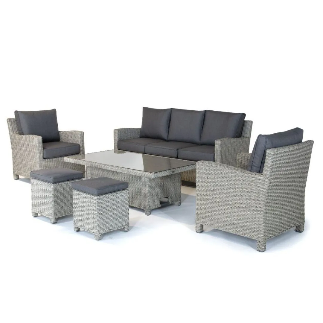 Kettler Palma Sofa Set High/Low Glass Table