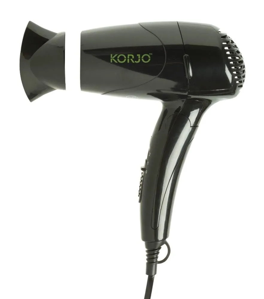 Korjo Folding Travel Hair Dryer - Dual Voltage