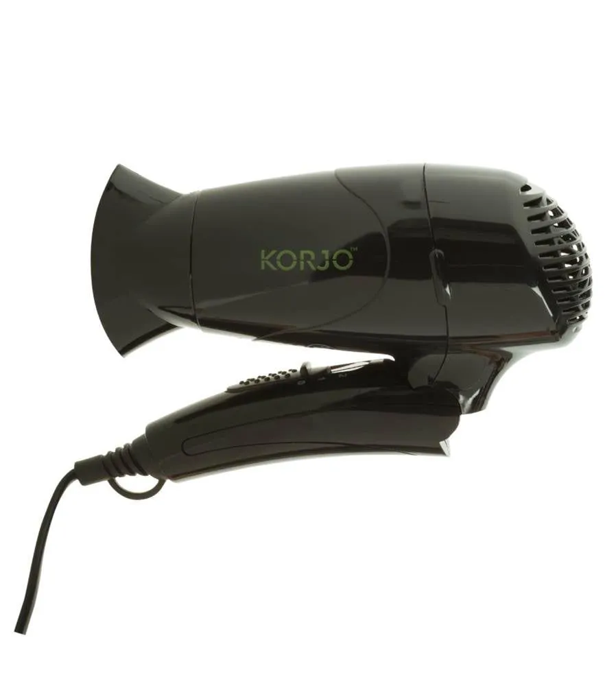 Korjo Folding Travel Hair Dryer - Dual Voltage