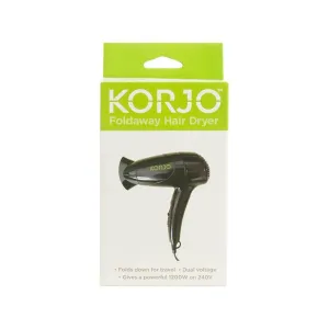 Korjo Folding Travel Hair Dryer - Dual Voltage
