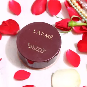 Lakme Rose Loose Face Powder, Matte Finish & Poreless Look, Oil Control & Sun Protection For Long Hours, Suitable for oily skin, Warm Pink, 40g