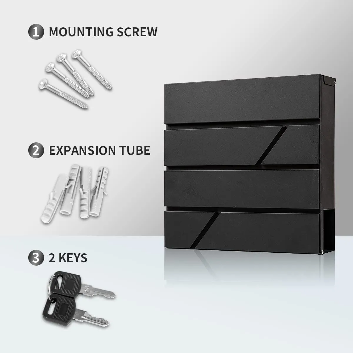 Large Capacity Locking Mailbox with Newspaper Holder