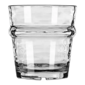 Libbey 92428 Infinium Series 7 oz. Tritan™ Round and Textured Plastic Stackable Rocks / Old Fashioned Glass, Case of 12 Pcs