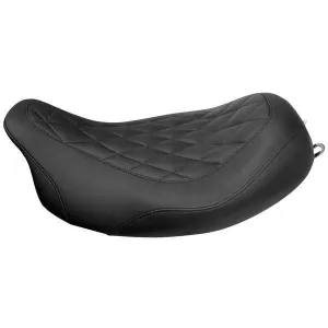 Mustang Tripper Wide Diamond Stitch Solo Seat for Harley Davidson 2008-14 FLHR/X/T/TR