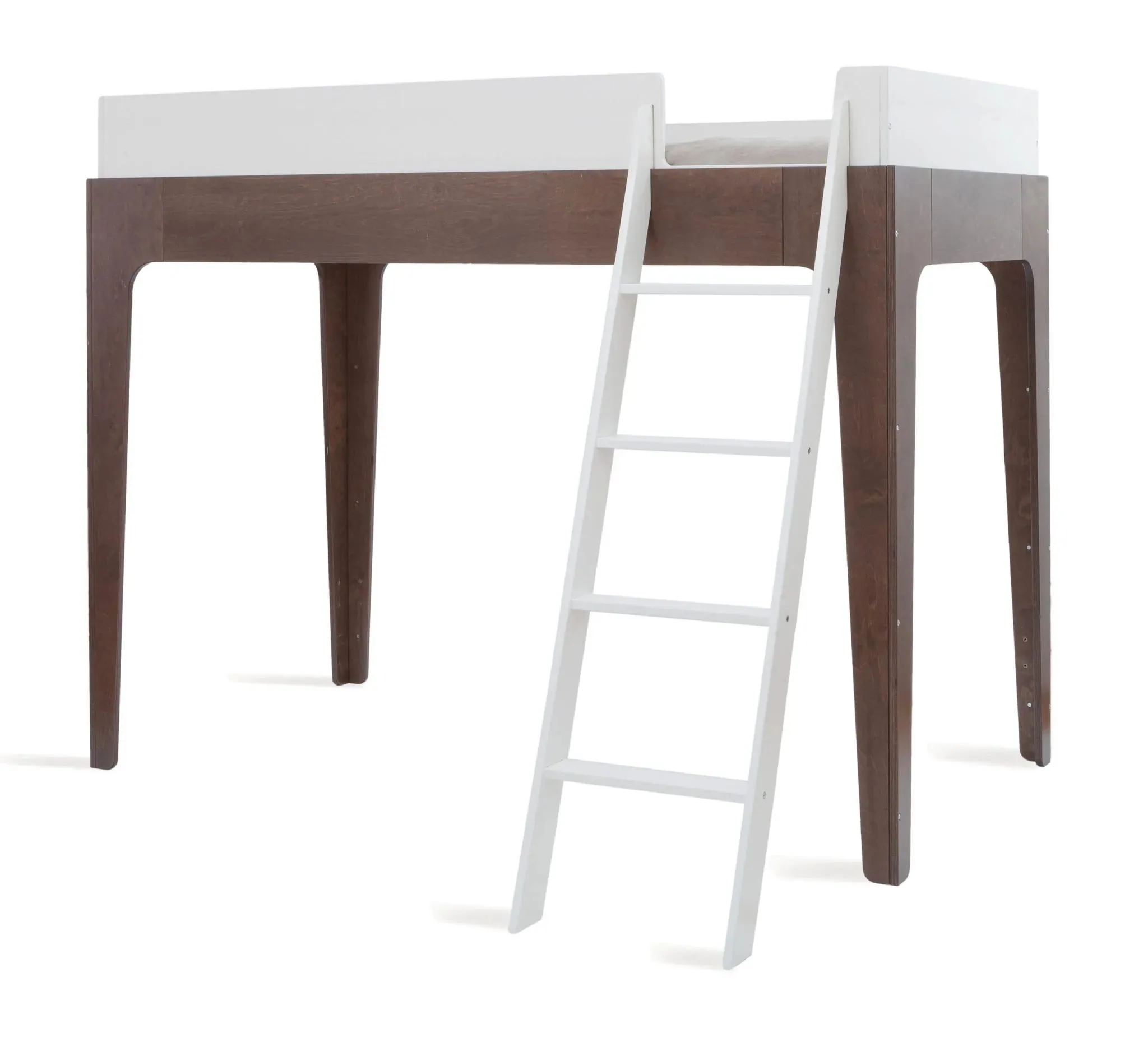 Oeuf Perch Loft Bed in Walnut
