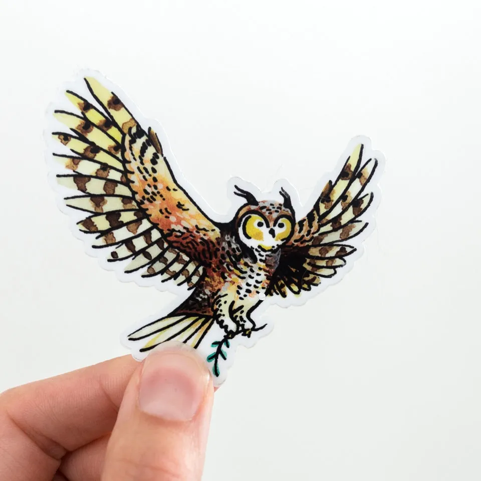 Owl Vinyl Sticker