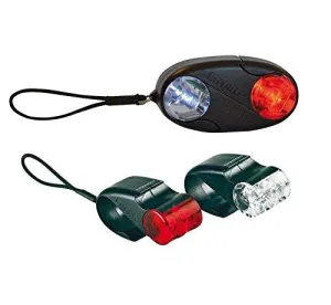 PAIR CORDO CITYLITE AUTOMATIC FRONT & REAR LED LIGHTS COMPACT EASY CLIP ON CLICK OFF