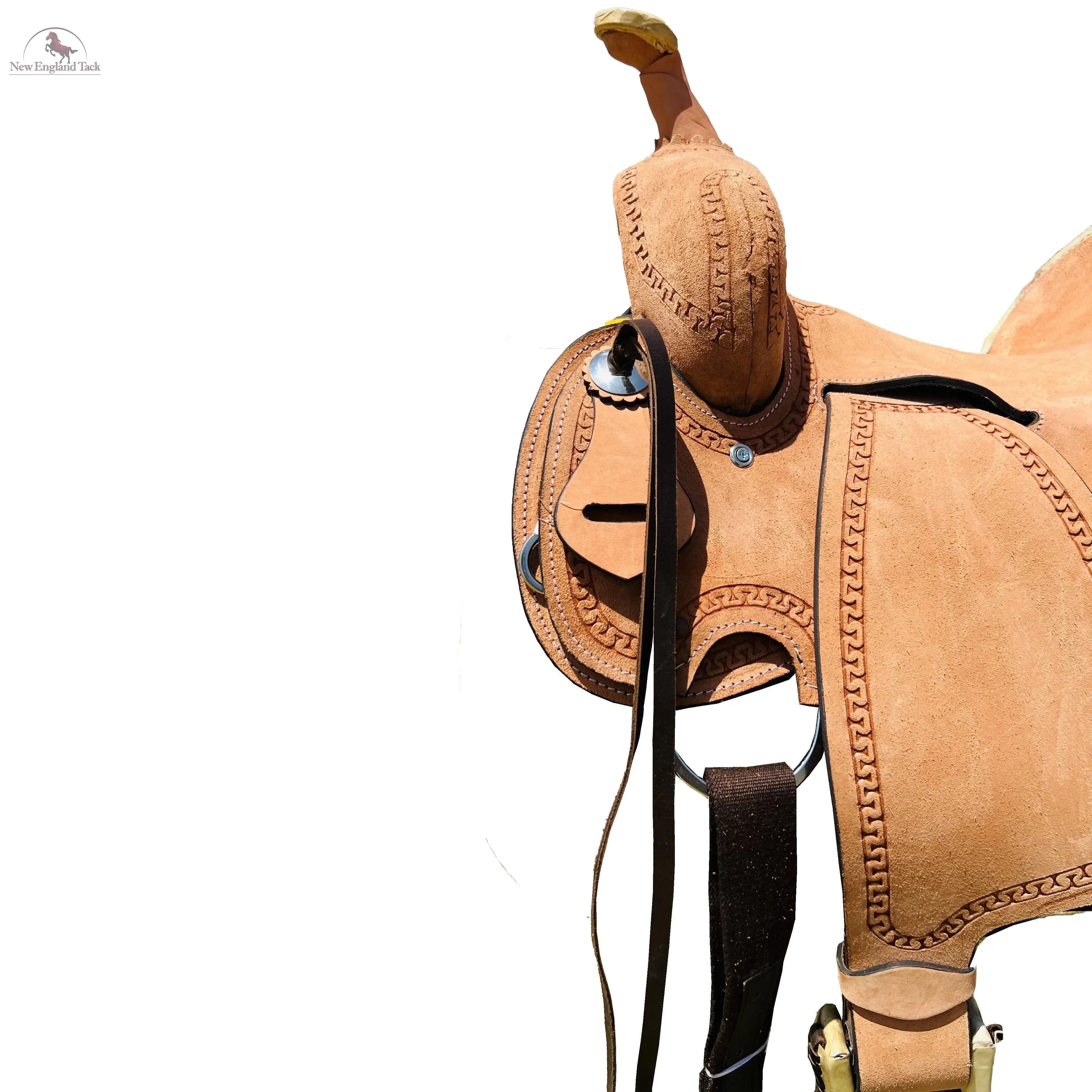 Resistance Western Border Tooled Rough Out Ranch Saddle