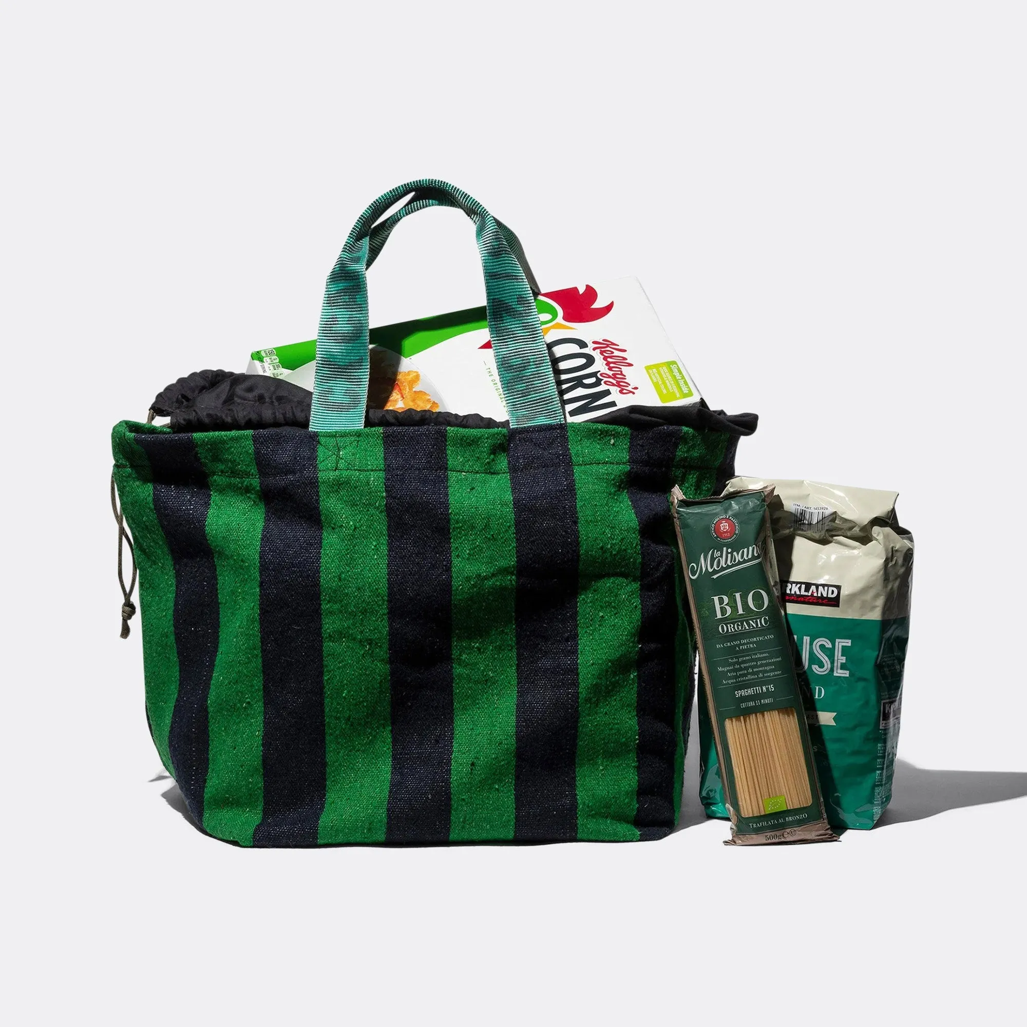 Rug Bag - Green/Navy blue