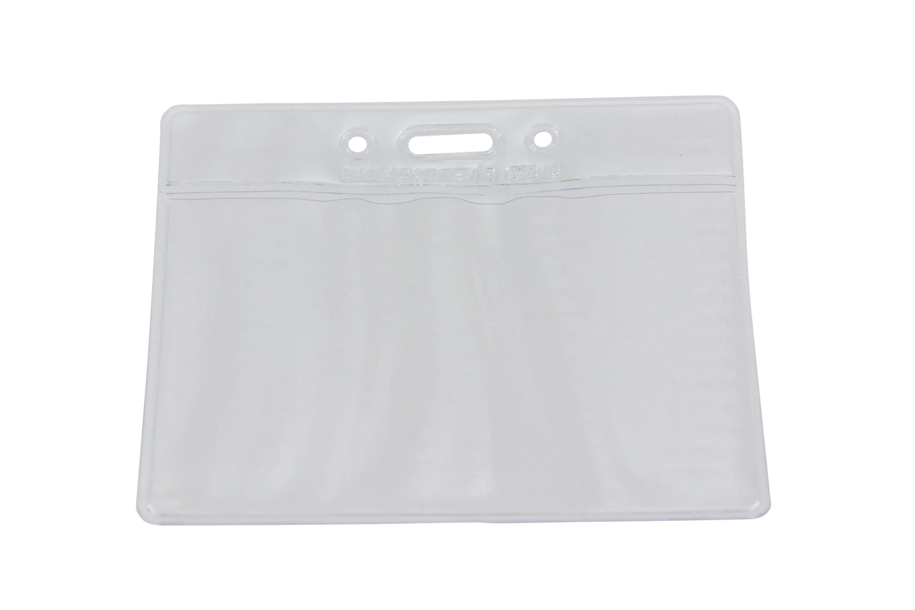 SICURIX Standard Badge Holders Horizontal 50 Pack CLEAR (67830)