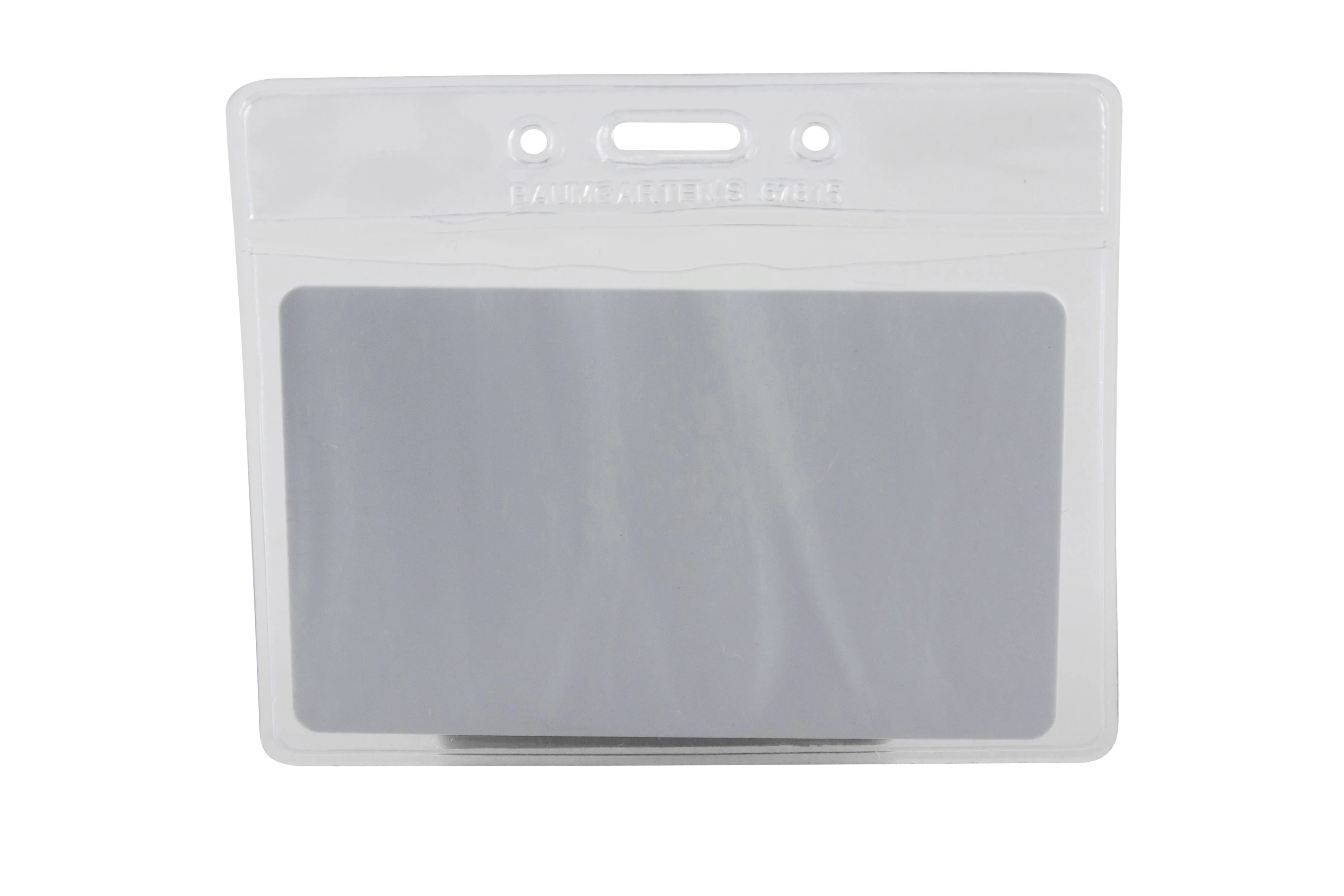SICURIX Standard Badge Holders Horizontal 50 Pack CLEAR (67830)
