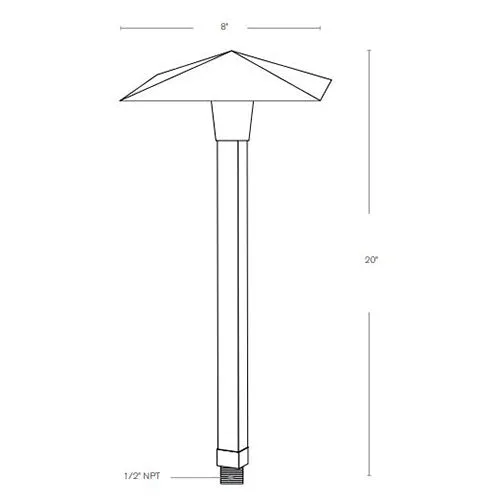 SPJ Lighting SPJ-TE-8 3W Contemporary Path Light 8-15V