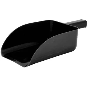 Square Plastic Feed Scoop Black