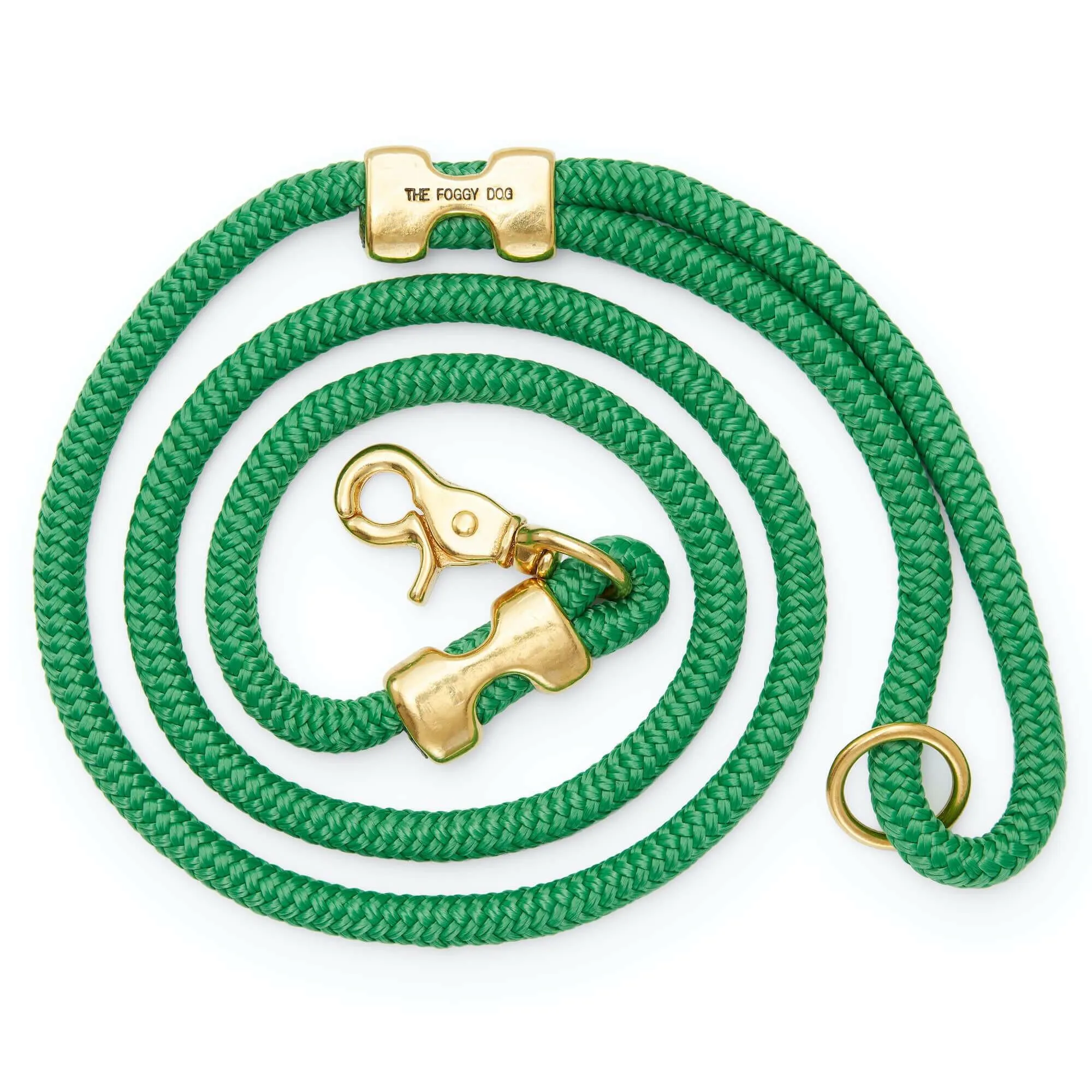 The Foggy Dog Marine Rope Dog Leash - Grass Green